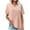 Pink, variant on UAMVSH Women's Embroidered Blouse Cotton Linen Short Sleeve Boho Tunic Tops Casual V Neck Loose T-Shirt