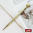 thumbnail image 5 of Metal Desk Pen under $5! CQCYD Metal Desk Pen with Base for Office Front Desk, Advanced Ballpoint for Bank and Hotel Counter, Professional Writing Instrument for Business Use, 5 of 9