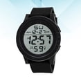 thumbnail image 3 of GOOHOCHY Reloj digital luminoso LED para deportes al aire libre, resistente al agua, despertador, reloj de pulsera (negro), 3 of 7