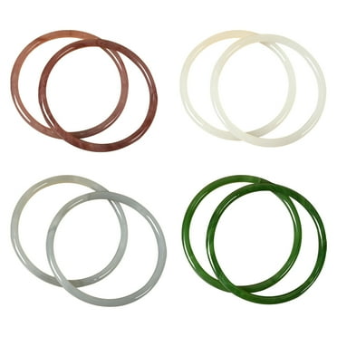 Rarida 8Pcs Chinese style Glass Bangles Imitation Jade Bracelet Thin Bracelets Bangles For Women/Girls