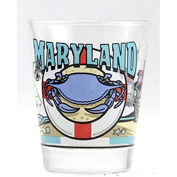 Maryland 3 View Shot Glass