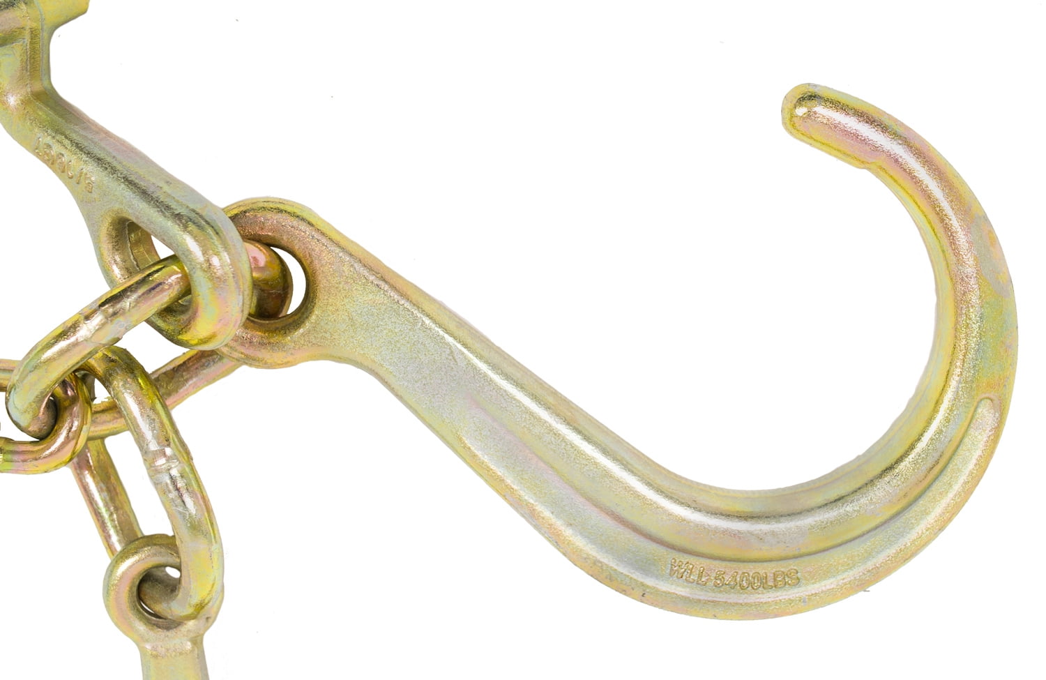 G70 V Chain Bridle w/ 8" Medium J Hooks, T- Hook & J-Hook w/ Grab Hooks 2' Legs Wrecker (2 Pack)