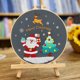 thumbnail image 4 of Decoraciones de Navidad para el Hogar Dibujos Animados de Navidad Bordado Inglés Diy Material Embalaje Redondo Bordado Lus Decoración de la Sala de Estar Colgante Decoraciones Del Hogar para la Sala D, 4 of 6