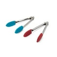thumbnail image 6 of Farberware Stainless Steel Mini Locking Tongs with Silicone Tips, 2 Count, in Assorted Colors, 6 of 12