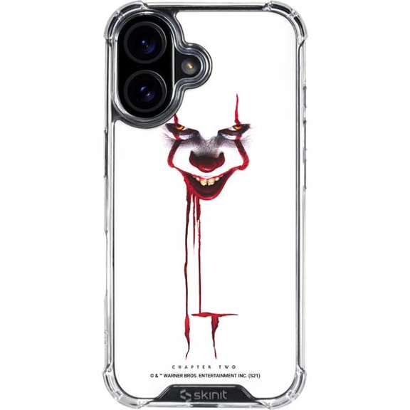 Skinit Warner Bros IT Volume 2 Pennywise Bloody iPhone 16 Clear Case