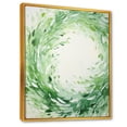 thumbnail image 2 of Designart "Whirling Verdant Green Wreaths" Wreath Floater Framed Wall Art Prints, 2 of 5