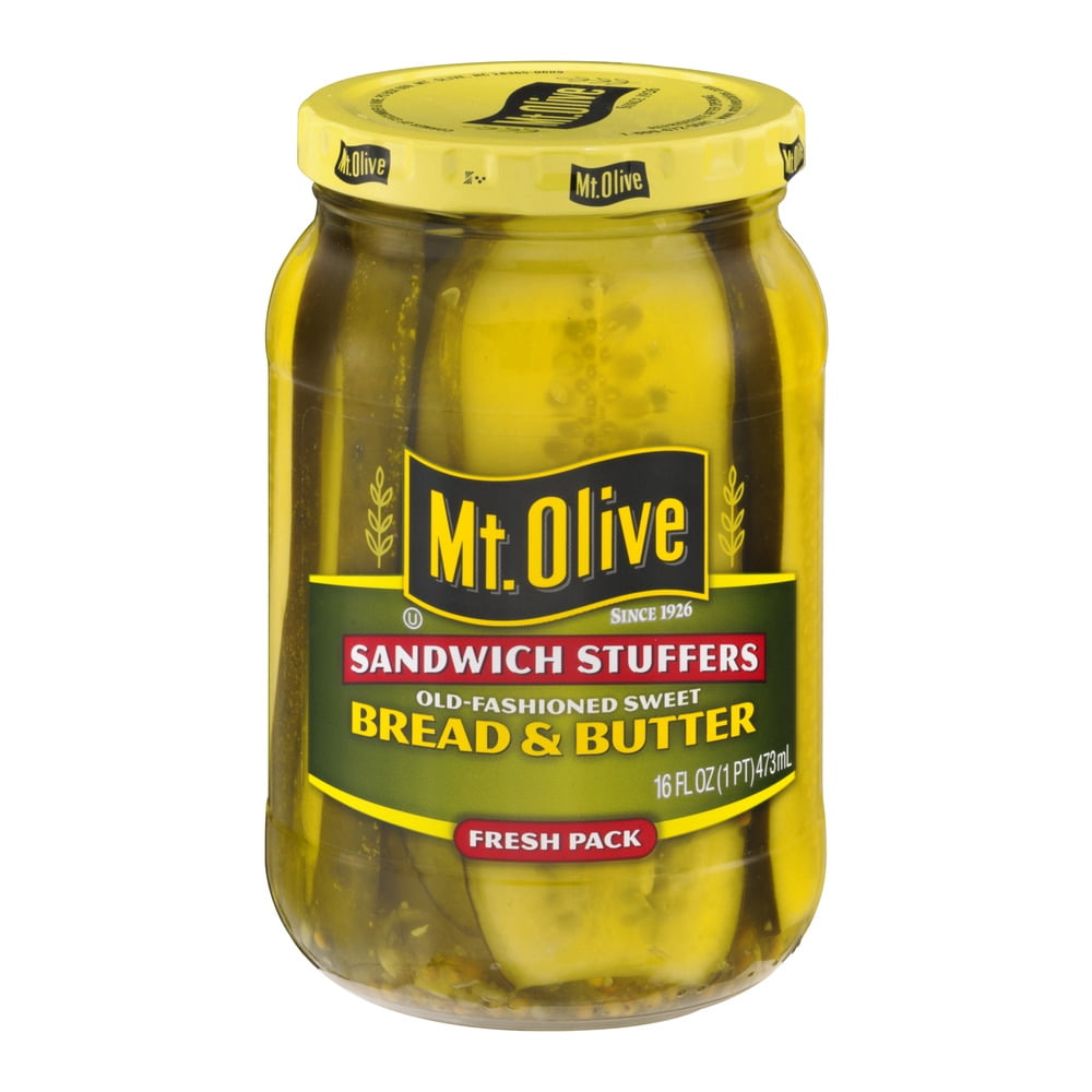Mt. Olive Bread & Butter Old-Fashioned Sweet Sandwich Stuffers Fresh Pack Pickles 16 fl.... by Mt Olive Pickles