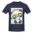 thumbnail image 4 of Bingfone Panda With Sun Glasses Men'S Loose Fit Short-Sleeve Pocket T-Shirt, 4 of 7
