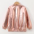 thumbnail image 4 of Dakiuu Boys Girls Bomber Jacket Stand Collar Zip Front Long Sleeve, 4 of 7