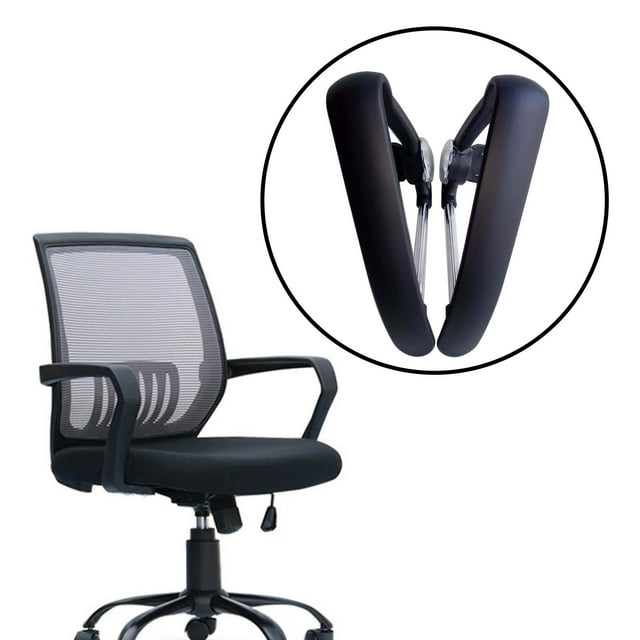 Brazos de silla de oficina, fácil de instalar, accesorio de reposabrazos de silla de juego para piezas de silla de computadora de oficina Macarena Brazos de repuesto