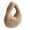 Khaki, variant on Milageto Women's Plush Bag Casual Durable Dumpling Bag Zipper Closure Trendy Tote Bag Khaki