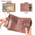 thumbnail image 5 of KAWELL Small Women Wallet Leather Bifold Card Holder RFID Blocking with ID Window, 5 of 8