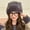 grey, variant on Cute Bear Wool Hat Girl Winter Winter Thicked Plush Plush Warm Mao Mao Bao Tou Hat In Autumn And Winter Big Blocks