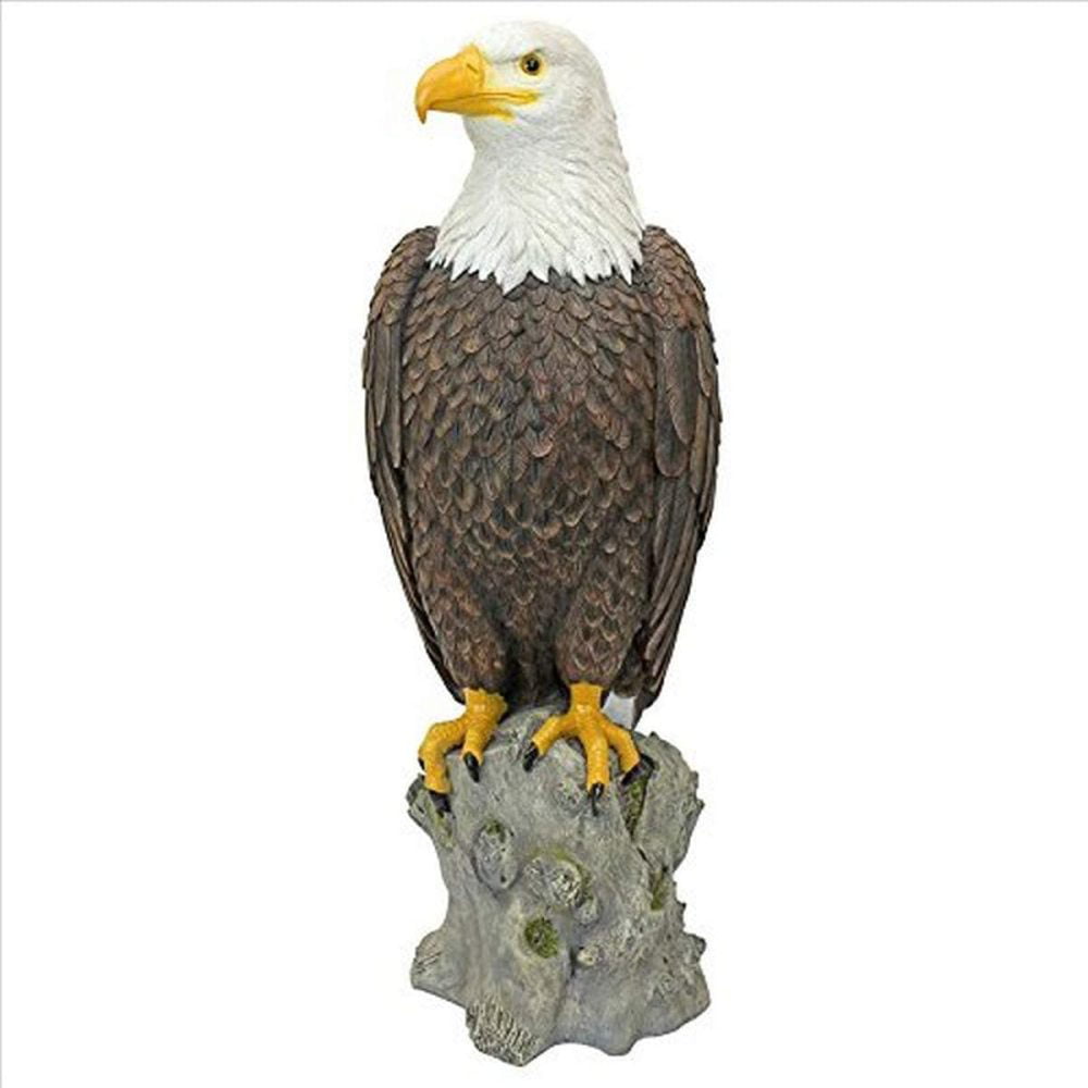 Large Beautiful Fairy with Bald Eagle Collectible Statue Figurine 21 Inch Tall 