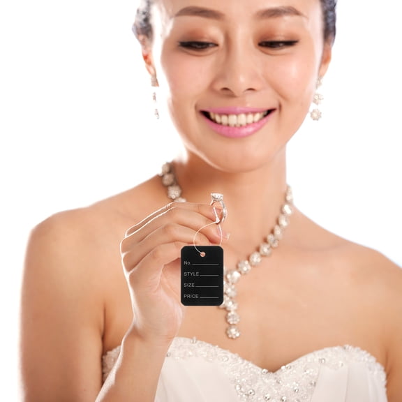 UPOUART 1000Pcs Transparent PP Tag Fasteners Cable Zip Ties for Home Office Wire Management and Security