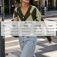thumbnail image 2 of Rrxhxhs Cardigan Sweaters for Women Argyle V-Neck Knit Button Front Long Sleeve Cropped Vintage Casual Layering Top, 2 of 8