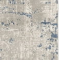 thumbnail image 3 of 20' Gray And Ivory Abstract Runner Rug, 3 of 5