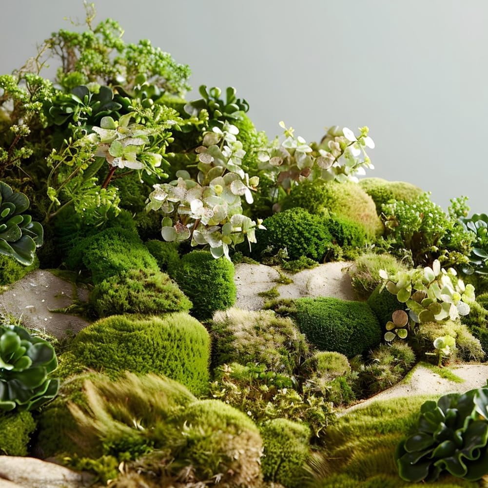 5mmx500g Artificial Moss 17.6oz Green Moss Grass Decor