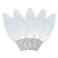 thumbnail image 3 of 25 Foot C9 LED Outdoor Lighting Christmas Pre-Lamped String Light Set, Pure White, White Wire, 25 Bulbs, 3 of 4