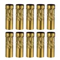 thumbnail image 7 of Uxcell 3 Inch Tall E14 Iron Candle Shape Socket Covers for Chandelier Brass 10 Count, 7 of 7