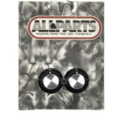 2 Treble/Bass Vol. Knob Black w/Silver for Rickenbacker Allparts PK-3248-023
