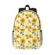 thumbnail image 1 of Easygdp Yellow White Plaid Sunflower Mochila Ligera de 15 Pulgadas para Estudiantes, Mochila Cómoda para la Escuela y Viajes, Correas Ajustables, 1 of 6
