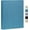 Blue, variant on 1 Inch Linen 3 Ring Binder for 8.5" x 11" Paper, Professional Document Organizer with 2 Interior Pockets for Office & Home