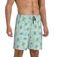 thumbnail image 2 of Sikiie Sea Turtle Mens Pajama Shorts, Lightweight Lounge Pant with Pockets Soft Sleep Pj Shorts for MenXX-Large, 2 of 6