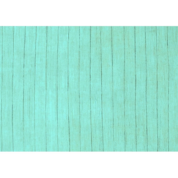 Ahgly Company Indoor Rectangle Solid Light Blue Modern Area Rugs, 3' x 5'