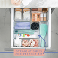 thumbnail image 4 of Eight Piecs. Plastic Clear Drawer Organizers for Bathroom, Kitchen, Bedroom, Office Organizer Bins, Storage Trays. Heavy Duty, Stackable 4 Sizes, 4 of 5