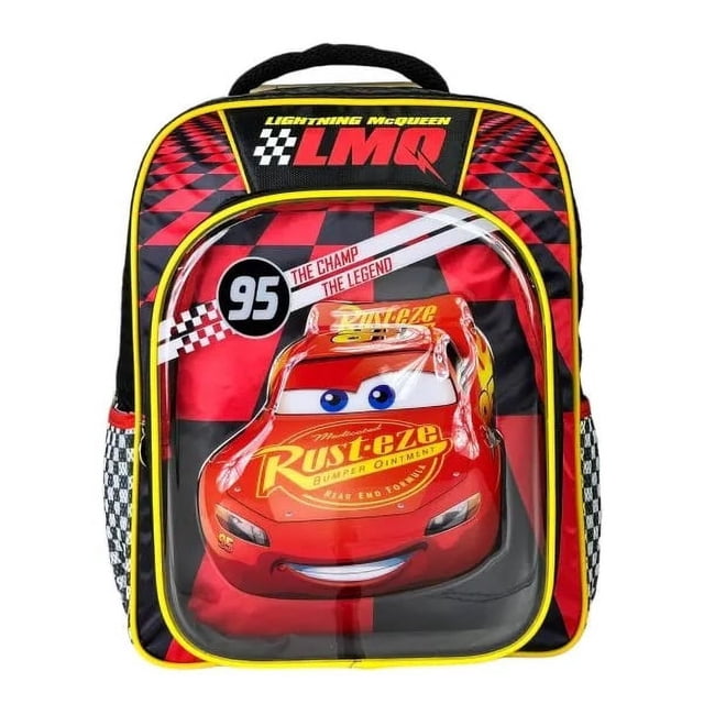Mochila Escolar Grande Ruz Disney Cars Rayo Mcqueen 174605 Champ Coleccion 100% Poliester