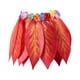 thumbnail image 2 of sweethay de flores de hojas hawaianas decoración Tropical niños adultos Hula vestido vacaciones Cosplay disfraz Halloween Disfraces de disfraces Rojo (60 cm/23 pulgadas), 2 of 6