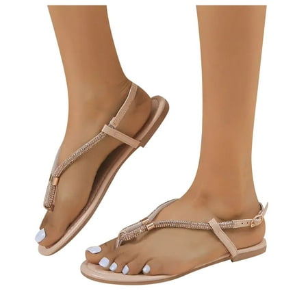 

MIASHUI Womens Sandals Shoes Teen Slippers Beach Sandals Platform Sandals Casual Summer Shoes Beige 7.5