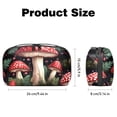 thumbnail image 5 of Mushroom Waterproof Oxford Fabric Charger Organizer Storage Pouch Outdoor Small Storage Box, 5.9x9.44x3.14 in., 5 of 6