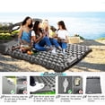 thumbnail image 4 of Double Sleeping Pad for Camping, Self Inflating Sleeping Mat 3.15” Extra-Thick, Built-in Foot Pump and Pillow Camping Pad 2 Person, Tent Air Mattress for Backpacking, Hiking, Car Traveling (Black), 4 of 6