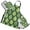 Cartoon Green Leaves Row, variant on Mystical Sun Moon Star Zodiac 5 Pcs Kitchen Set Heat Resistant Oven Mitts and Non-Slip Pot Holders with Adjustable Cooking Apron