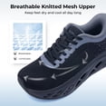 thumbnail image 6 of Artlea Wide Toe Box Walking Shoes for Women Arch Support Sneakers Plantar Fasciitis Orthotic Tennis Shoes for Foot Pain Relief, US Size 8.5, 6 of 8