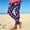 C_ Purple, variant on Floral Print High Waist Stretch Tight Beach Pants, Breathable Comfort Trousers for Outdoor Recreation & Holiday Travel Green S