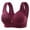 Wine, variant on Hfnxid Women Bras Under $ 5.00,Woman's Embroidered Glossy Comfortable Breathable Bra Underwear No Rims