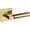 Lifetime Polished Brass, variant on Baldwin L029003PRIV L029 Gramercy Privacy Door Lever Set - Brass