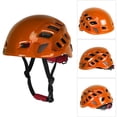thumbnail image 5 of Casco de seguridad para deportes al aire libre Cascos de protección para la cabeza ajustables para escalada en roca (naranja), 5 of 5