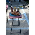 thumbnail image 6 of 18" x 26" Indoor Outdoor Adjustable Height Personal Folding Table, Red, 2-pack, 6 of 8