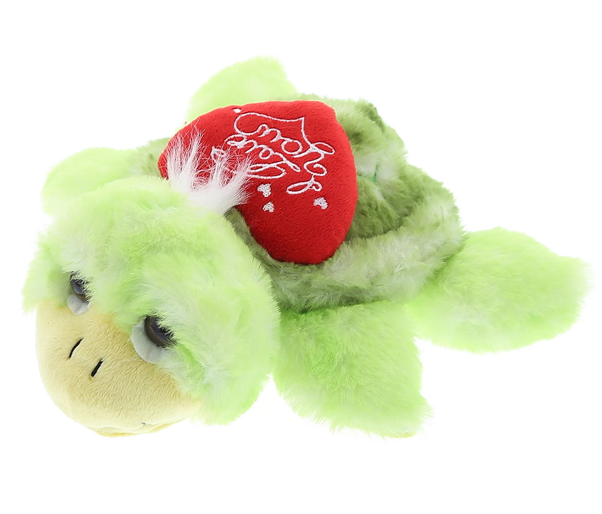 Dollibu Small Green Sea Turtle I Love You Valentines Stuffed Animal
