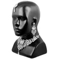 thumbnail image 7 of Sunsoul by Touchstone Indian Handcrafted Filigree Rhinestone Jewelry Silver Tone Necklace For Women., 7 of 7