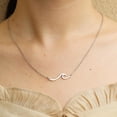 thumbnail image 4 of Gifts For Women: Dainty Wave Necklace - Perfect For Best Friend, Sister, Mom, Daughter; Ideal For Christmas, Valentine's Day, Birthday, Mother's Day, 4 of 6