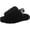 Black, variant on Unisex-Child Fluff Yeah Slide Slipper Big Kid 8-12 Years 5 Big Kid Rock Rose