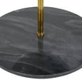 thumbnail image 5 of DecMode 14" x 19" Black Marble 2 Tiered Server with Gold Post, 1-Piece, 5 of 9