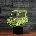 thumbnail image 4 of 3D Car Night Light Table Desk Optical Illusion Lamps 16 Color Changing Lights LED Table Lamp Xmas Home Love Birthday Children Kids Decor Toy Gift, 4 of 7