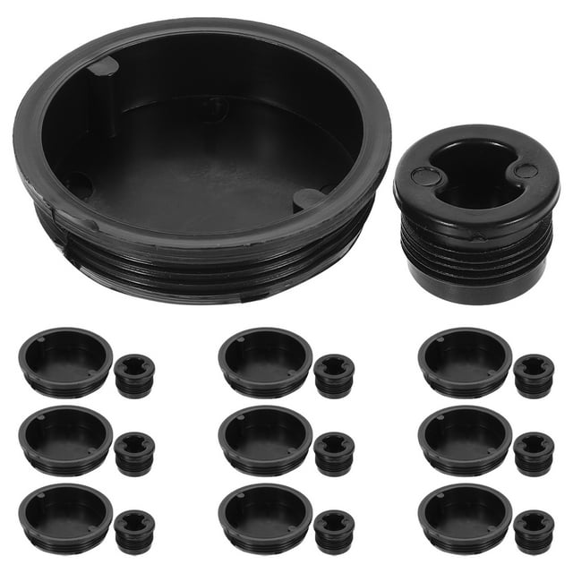 20Pcs Round Plastic Bung Caps for Drum Plug and Gallon Barrel Plug 10 Large 10 Small
