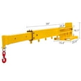 thumbnail image 5 of ChaoLink 6000 lbs-3 Ton Adjustable Forklift Mobile Crane, Telescoping Design (83in - 149in) for Warehouses, Factories, and Construction Sitesyellow, 5 of 8